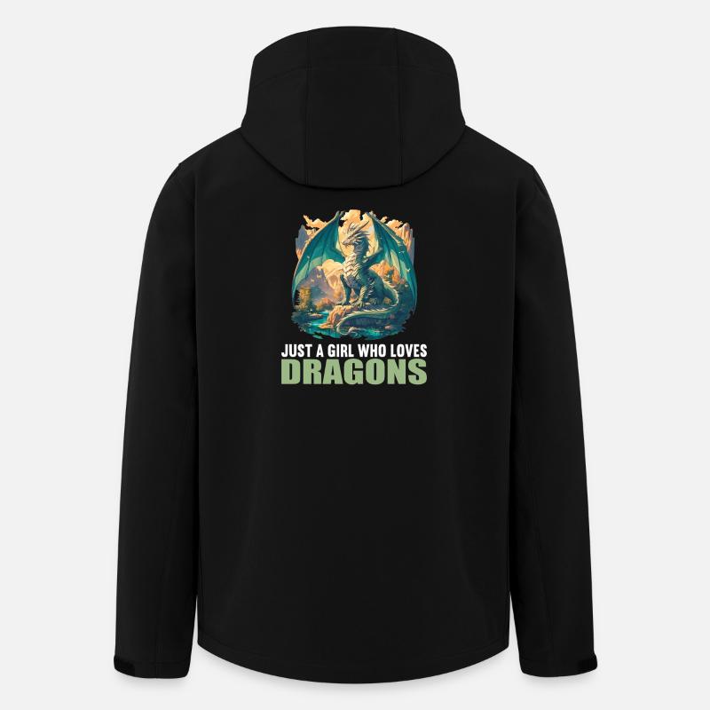 Drachen Drache - Recycelte Männer Softshell-Jacke von Stanley/Stella - Schwarz