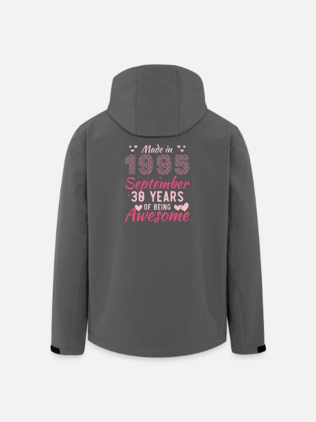 September 1995 Women's 30th Anniversary - Men’s Recycled Softshell Jacket by Stanley/Stella - black