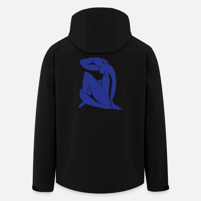 Blau Akt Kunst Impressionismus Matisse Fauvismus - Recycelte Männer Softshell-Jacke von Stanley/Stella - Schwarz