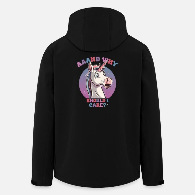 Verspielter Einhorn Spruch - Recycelte Männer Softshell-Jacke von Stanley/Stella - Schwarz