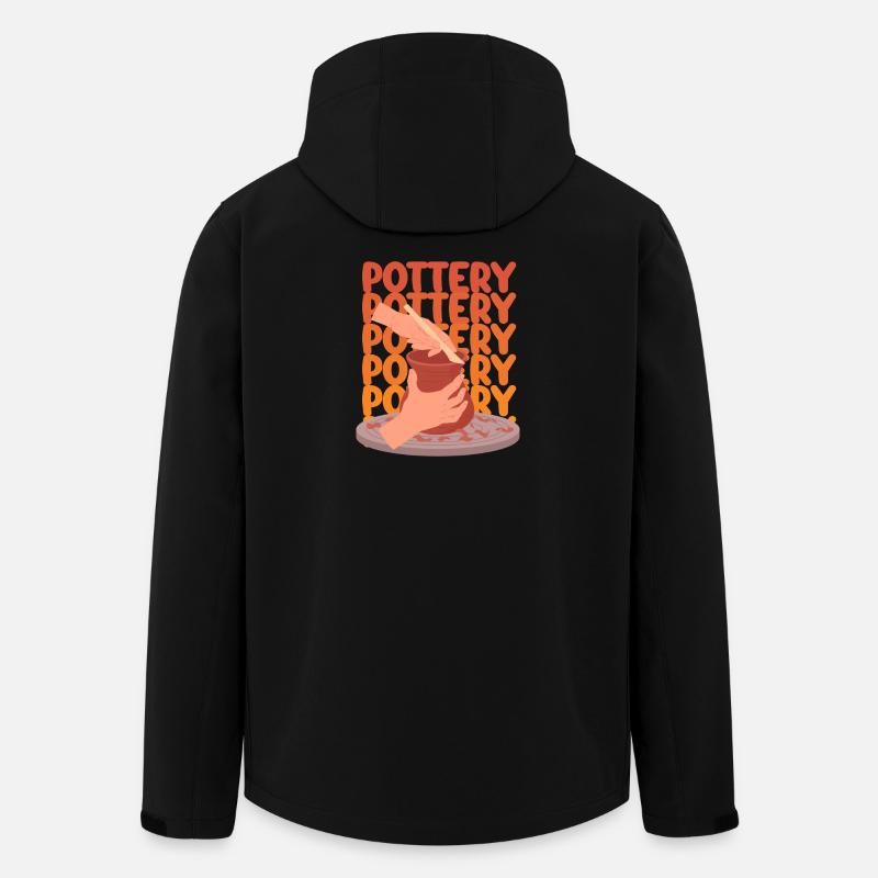 Pottery Passion For Creative Hands - Men’s Recycled Softshell Jacket by Stanley/Stella - black