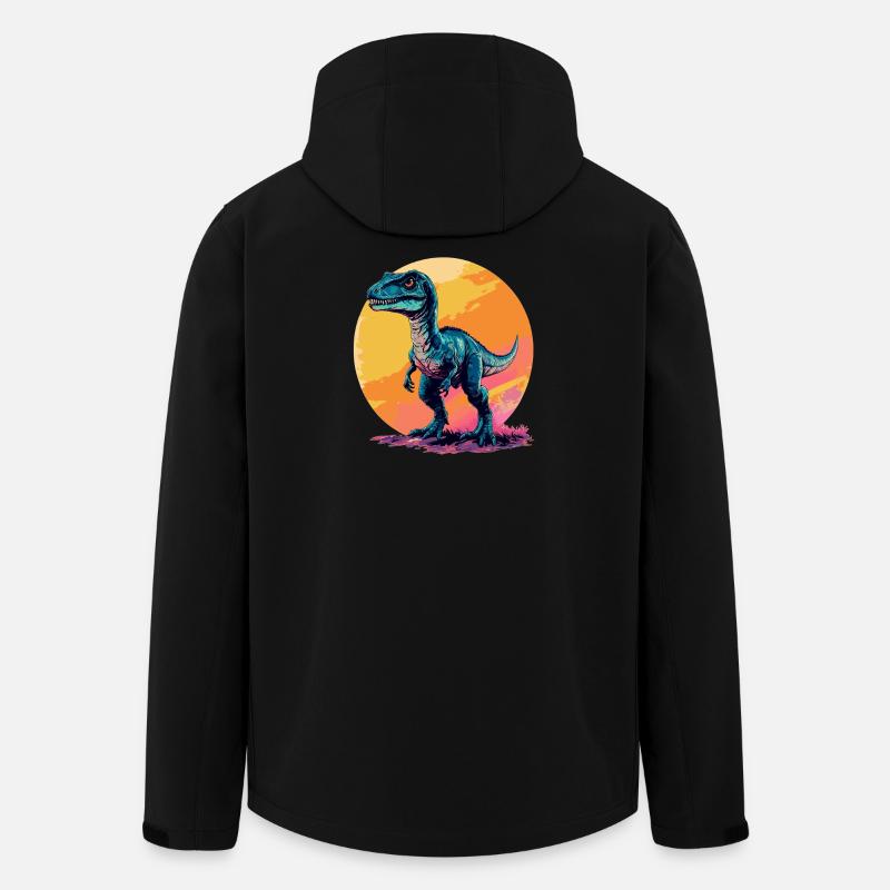Dino Dinosaure Dinosaure - Veste softshell homme en polyester recyclé Stanley/Stella - noir