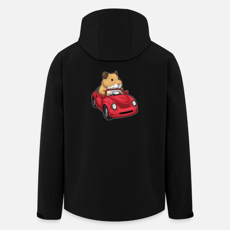 Hamster Auto - Recycelte Männer Softshell-Jacke von Stanley/Stella - Schwarz