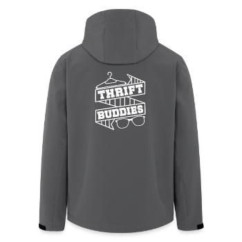 Thrift Shop Thrift Buddies Love Thrifting - Recycelte Männer Softshell-Jacke von Stanley/Stella - Schwarz - Hinten - AI Model Male 185 light (185cm)