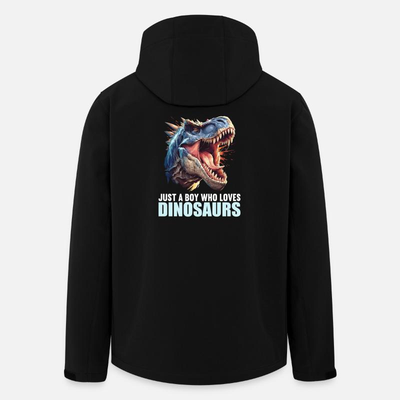 Dino Dinosaur Dinosaur - Men’s Recycled Softshell Jacket by Stanley/Stella - black