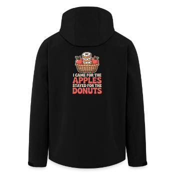 Je suis venu pour les pommes Cueillette des pommes d'automne - Veste softshell homme en polyester recyclé Stanley/Stella - noir - Dos - AI Model Male 185 light (185cm)