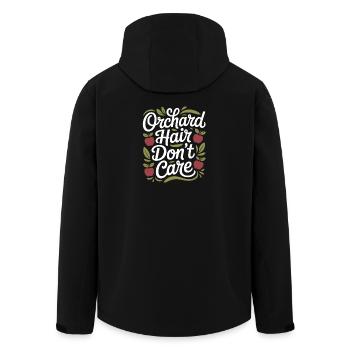 Verger Cheveux Ne Se Soucie Pas Automne Cueillette de Pommes - Veste softshell homme en polyester recyclé Stanley/Stella - noir - Dos - AI Model Male 185 light (185cm)