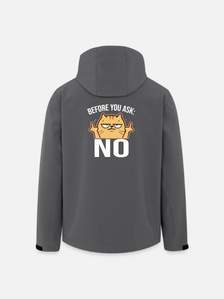 Before You Ask: No Mittelfinger - Recycelte Männer Softshell-Jacke von Stanley/Stella - Schwarz