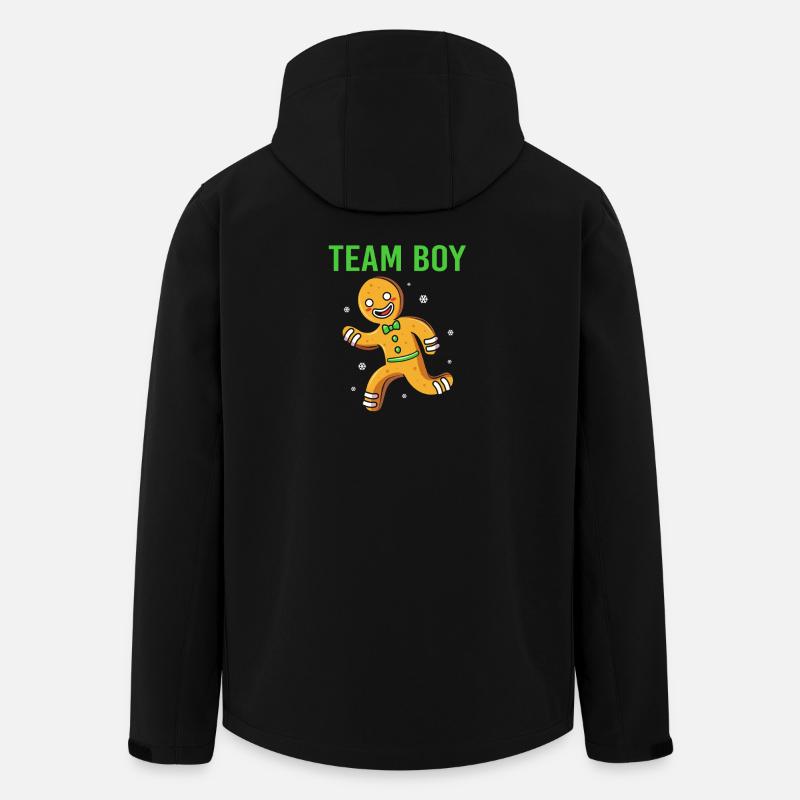 Team Boy Weihnachten - Recycelte Männer Softshell-Jacke von Stanley/Stella - Schwarz