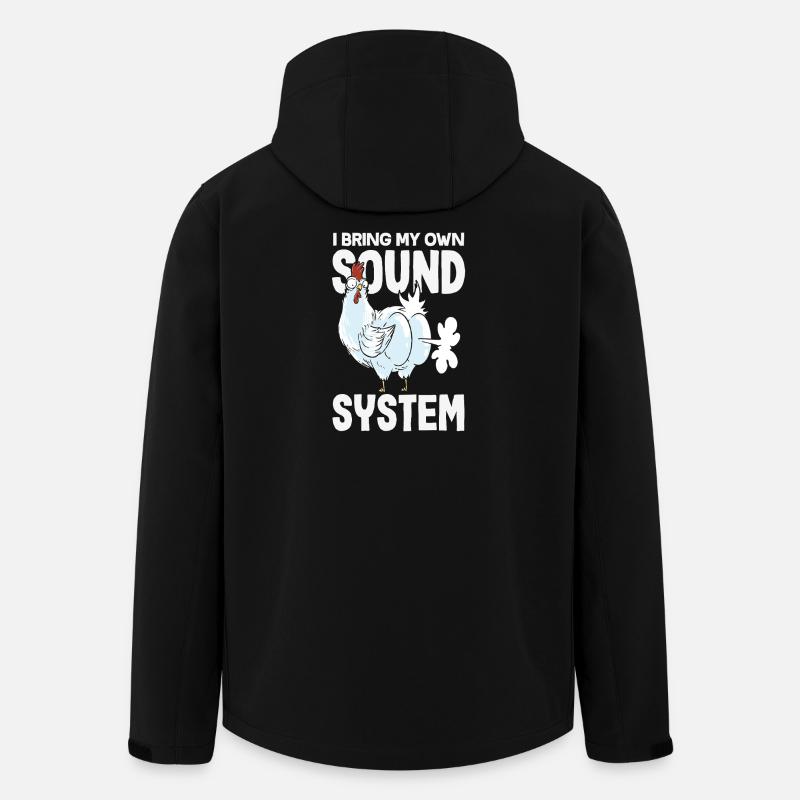 Pet public drôle et inapproprié - Veste softshell homme en polyester recyclé Stanley/Stella - noir