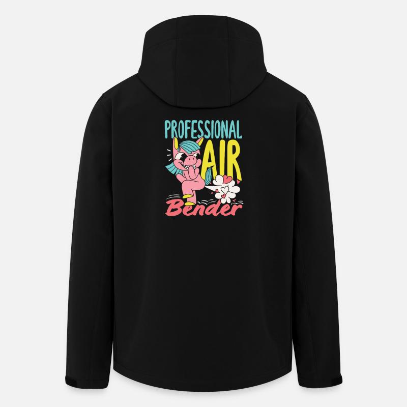 Öffentlicher Pfurz Lustig Unangemessen - Recycelte Männer Softshell-Jacke von Stanley/Stella - Schwarz