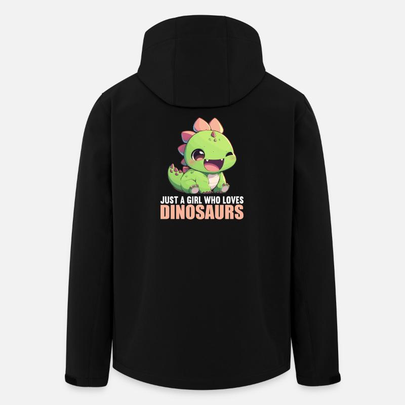 Dino Saurier Dinosaurier - Recycelte Männer Softshell-Jacke von Stanley/Stella - Schwarz