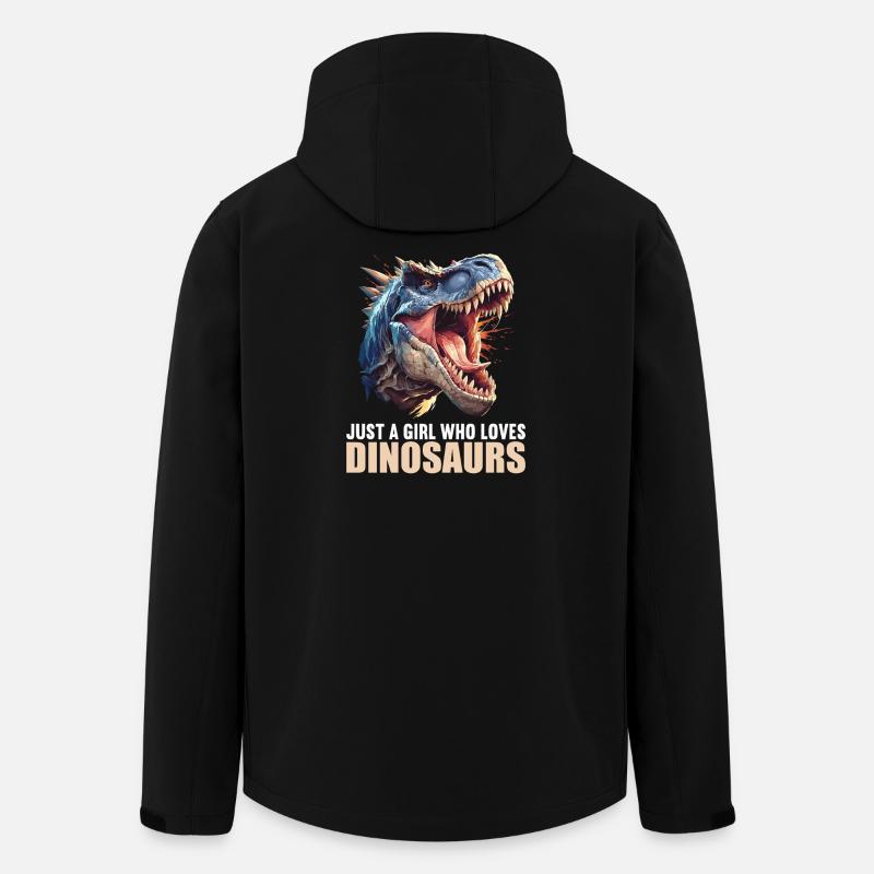 Dino Dinosaur Dinosaur - Men’s Recycled Softshell Jacket by Stanley/Stella - black