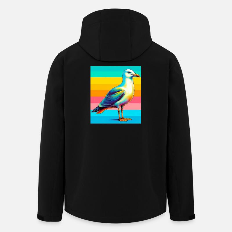 mouette - Veste softshell homme en polyester recyclé Stanley/Stella - noir