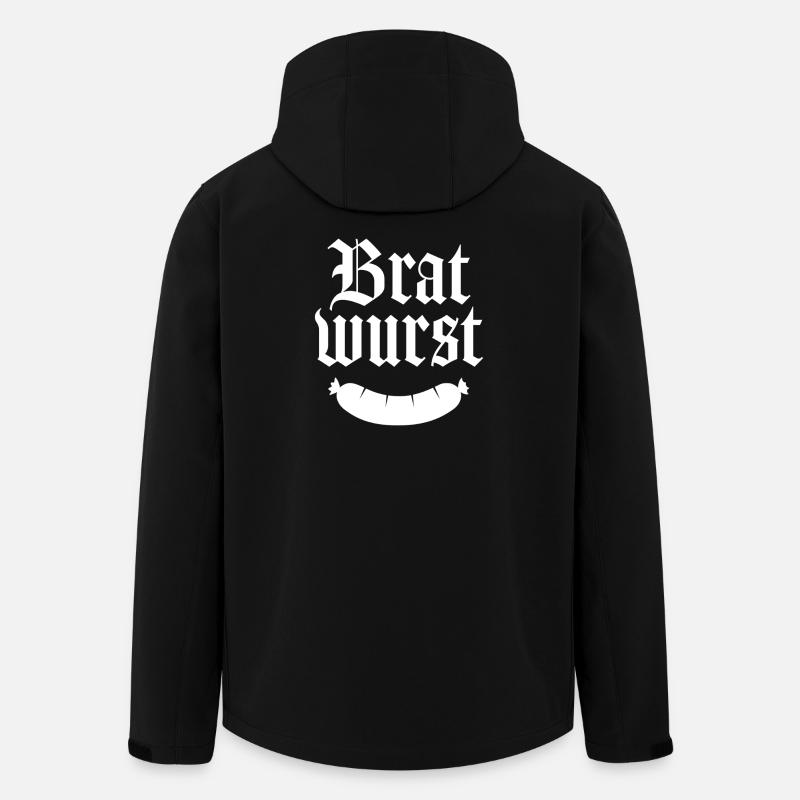 Bratwurst - Recycelte Männer Softshell-Jacke von Stanley/Stella - Schwarz
