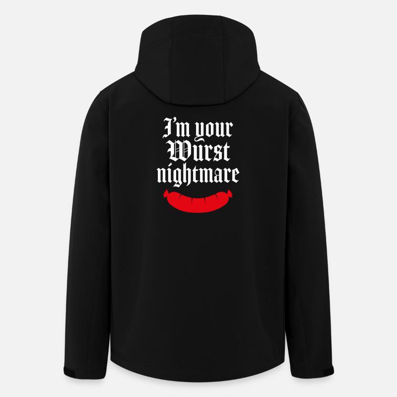 I'm your wurst nightmare - Men’s Recycled Softshell Jacket by Stanley/Stella - black