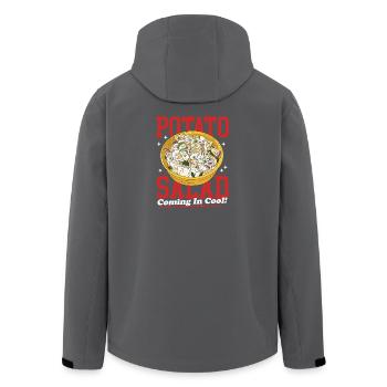 Salade de pommes de terre, cadeaux de salade de pommes de terre - Veste softshell homme en polyester recyclé Stanley/Stella - noir - Dos - AI Model Male 185 light (185cm)