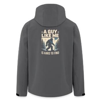 Someone Like Me Is Hard To Find Bigfoot - Men’s Recycled Softshell Jacket by Stanley/Stella - anthracite - Back - AI Model Male 185 light (185cm)