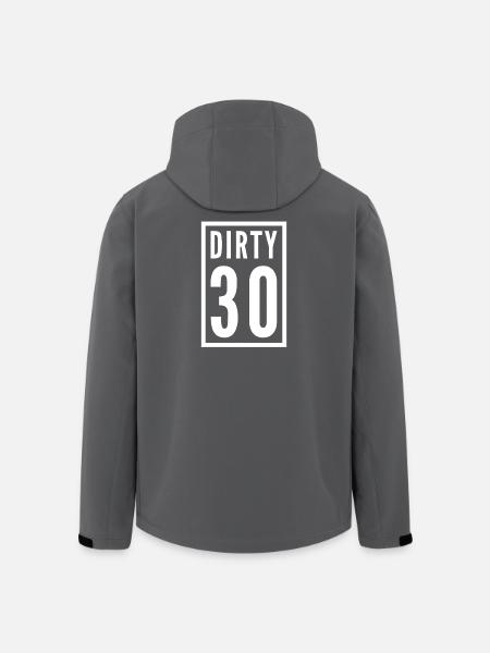 Dirty 30 30th Birthday - Men’s Recycled Softshell Jacket by Stanley/Stella - black