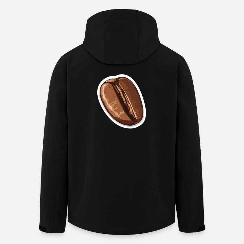 Coffee - Men’s Recycled Softshell Jacket by Stanley/Stella - black