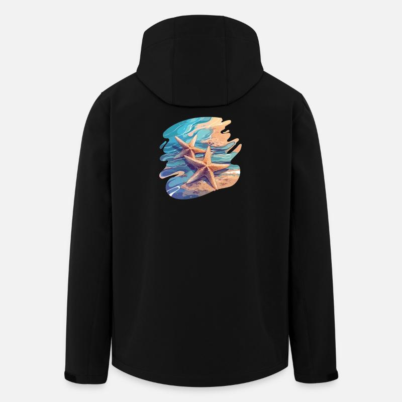 Étoile de mer Étoile de mer - Veste softshell homme en polyester recyclé Stanley/Stella - noir