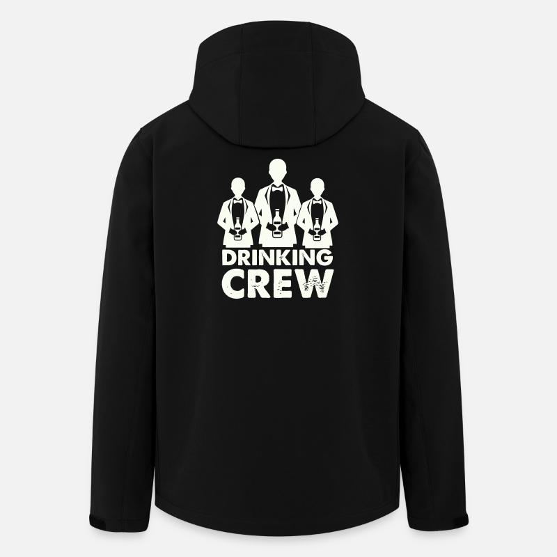 drinking_crew_01- - Men’s Recycled Softshell Jacket by Stanley/Stella - black