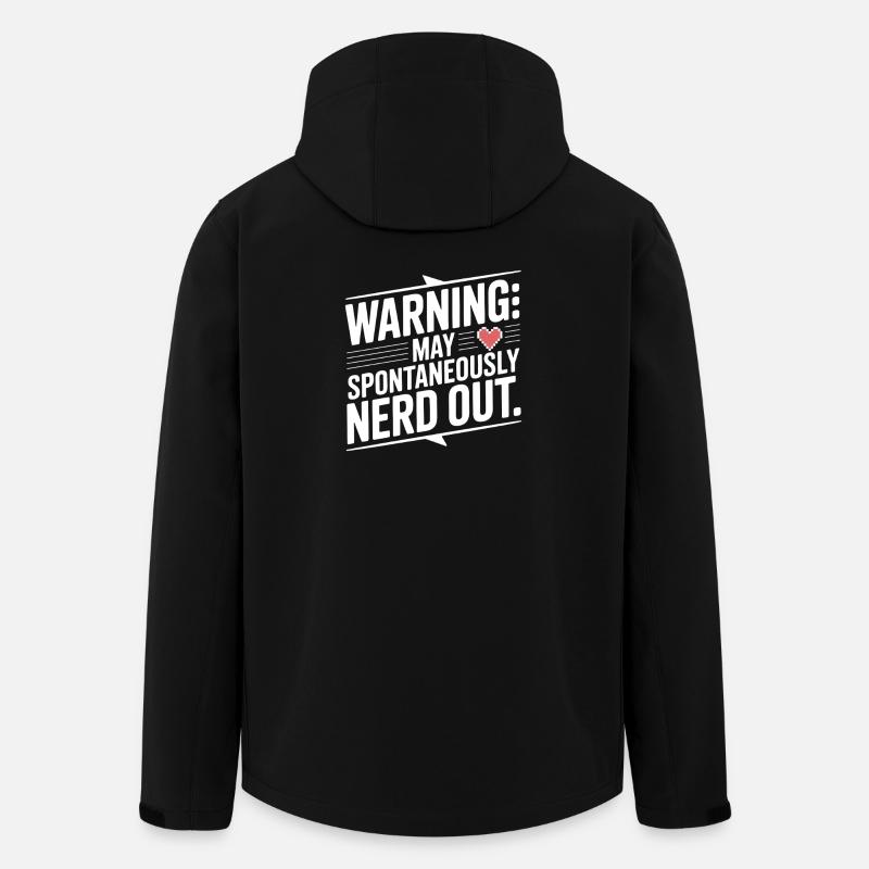 L’avertissement peut spontanément nerd out - Veste softshell homme en polyester recyclé Stanley/Stella - noir