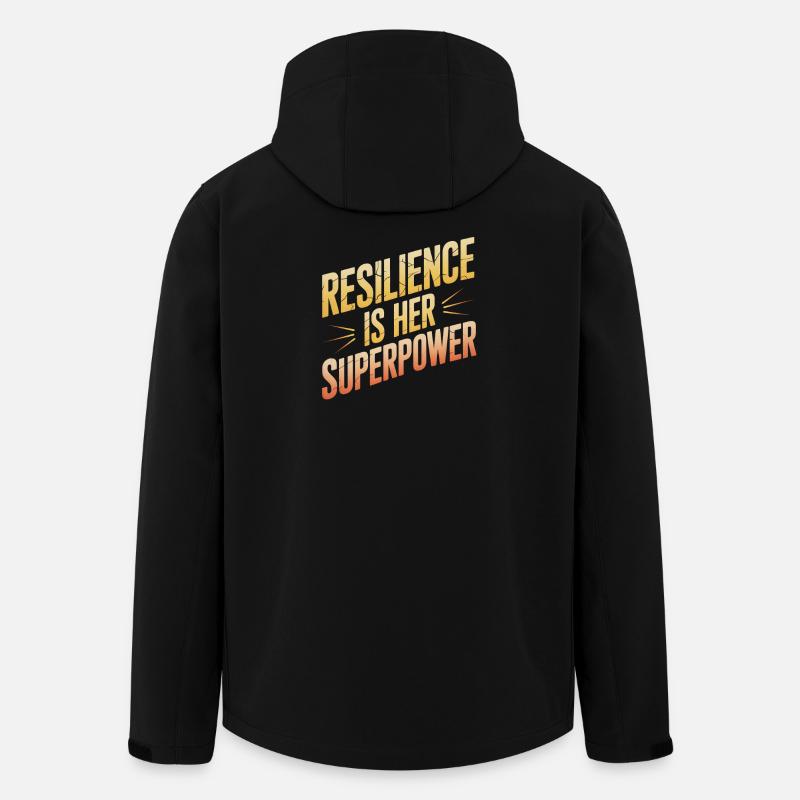 Resilience is Her Superpower Women's Equality - Recycelte Männer Softshell-Jacke von Stanley/Stella - Schwarz