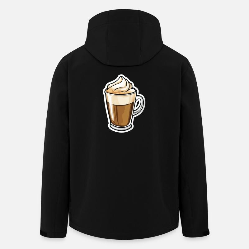 Coffee - Men’s Recycled Softshell Jacket by Stanley/Stella - black