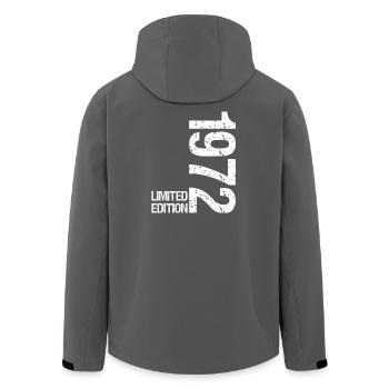 Édition limitée anniversaire homme 1972 - Veste softshell homme en polyester recyclé Stanley/Stella - noir - Dos - AI Model Male 185 light (185cm)