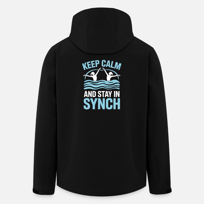 Synchronschwimmen Kunstschwimmen Wassersport - Recycelte Männer Softshell-Jacke von Stanley/Stella - Schwarz
