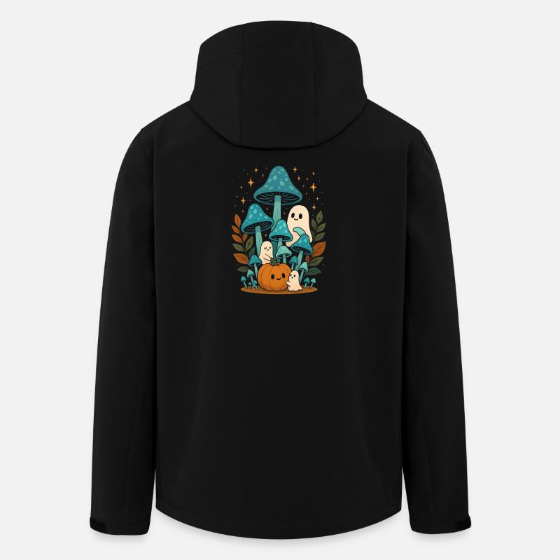 Fairytale ghosts and pumpkin scene - Men’s Recycled Softshell Jacket by Stanley/Stella - black