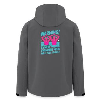 Synchronschwimmen Kunstschwimmen Wassersport - Recycelte Männer Softshell-Jacke von Stanley/Stella - Schwarz - Hinten - AI Model Male 185 light (185cm)