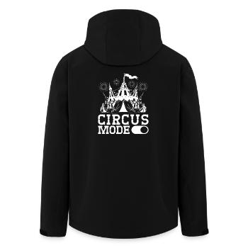 Cirque Graphique Mode Cirque Sur Cadeaux - Veste softshell homme en polyester recyclé Stanley/Stella - noir - Dos - AI Model Male 185 light (185cm)