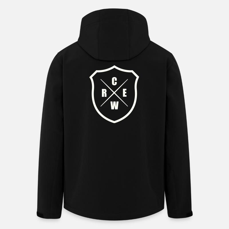 crew_wappen- - Men’s Recycled Softshell Jacket by Stanley/Stella - black