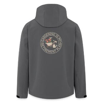 Jardinage Plan de retraite Devis de jardin - Veste softshell homme en polyester recyclé Stanley/Stella - noir - Dos - AI Model Male 185 light (185cm)