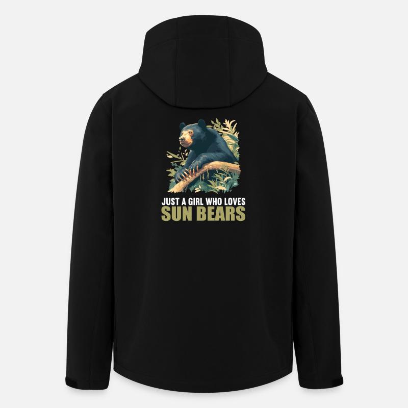 Sun Bear Malay Bear - Men’s Recycled Softshell Jacket by Stanley/Stella - black