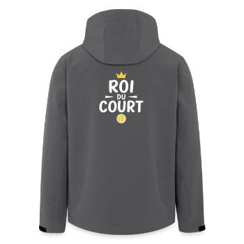 King of the Court Gift Tennis Player - Men’s Recycled Softshell Jacket by Stanley/Stella - black - Back - AI Model Male 185 light (185cm)