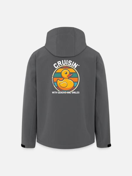 Rubber duck crew enjoys cruise - Men’s Recycled Softshell Jacket by Stanley/Stella - black