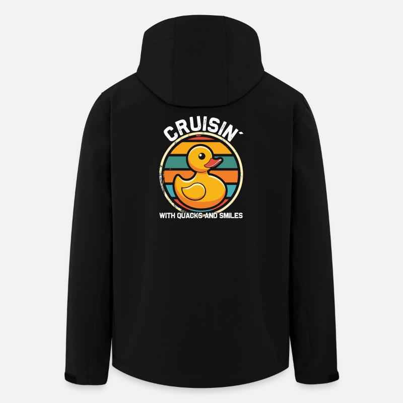 Rubber duck crew enjoys cruise - Men’s Recycled Softshell Jacket by Stanley/Stella - black