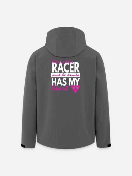 racer has my heart - Men’s Recycled Softshell Jacket by Stanley/Stella - black