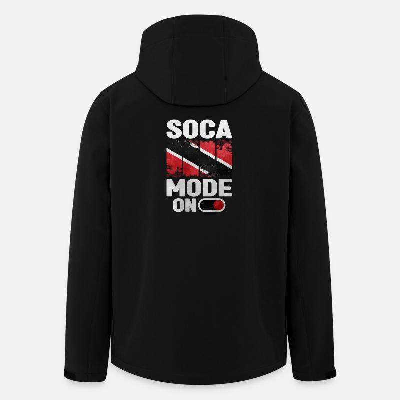 Trinidad Und Tobago - Recycelte Männer Softshell-Jacke von Stanley/Stella - Schwarz