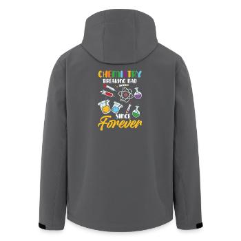 Chemie Wissenschaft Humor Motiv - Recycelte Männer Softshell-Jacke von Stanley/Stella - Schwarz - Hinten - AI Model Male 185 light (185cm)