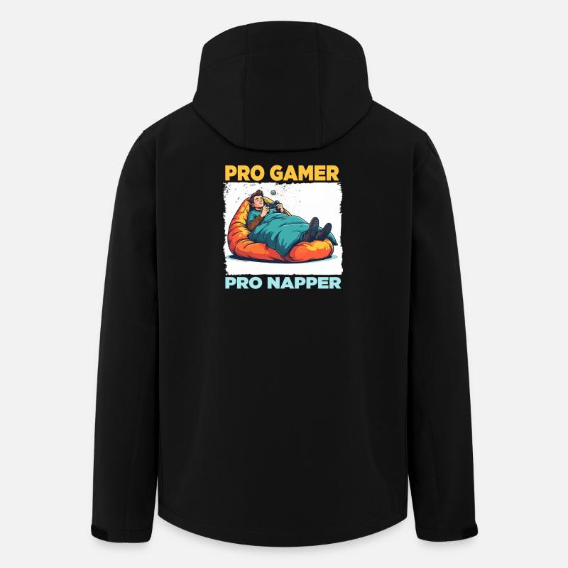 Pro Gamer Entspannungsdesign - Recycelte Männer Softshell-Jacke von Stanley/Stella - Schwarz