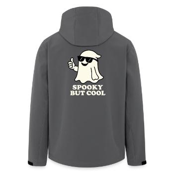 Cool mit Sonnenbrille - Recycelte Männer Softshell-Jacke von Stanley/Stella - Anthrazit - Hinten - AI Model Male 185 light (185cm)