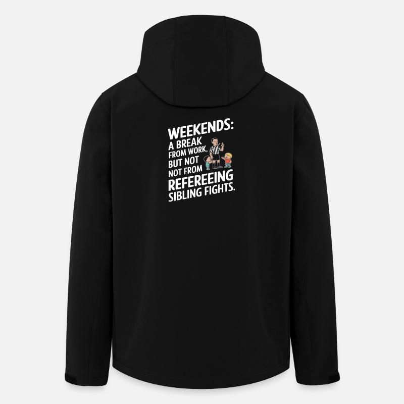 Wochenend-Geschwister-Referenz-Shirt - Recycelte Männer Softshell-Jacke von Stanley/Stella - Schwarz