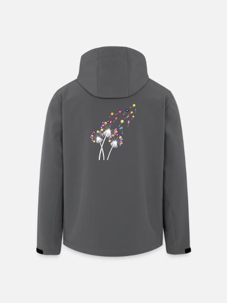 Löwenzahn-Billardkugel, lustiges Queue, Sportkunst - Recycelte Männer Softshell-Jacke von Stanley/Stella - Schwarz
