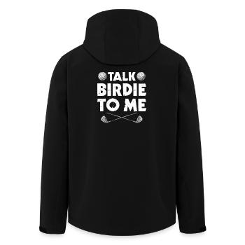 Talk birdie to me Golfer Golf Golfen - Recycelte Männer Softshell-Jacke von Stanley/Stella - Schwarz - Hinten - AI Model Male 185 light (185cm)