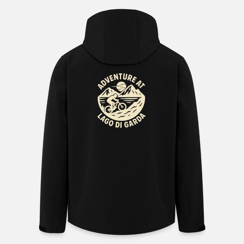 Adventure At Lago di Gards - Recycelte Männer Softshell-Jacke von Stanley/Stella - Schwarz