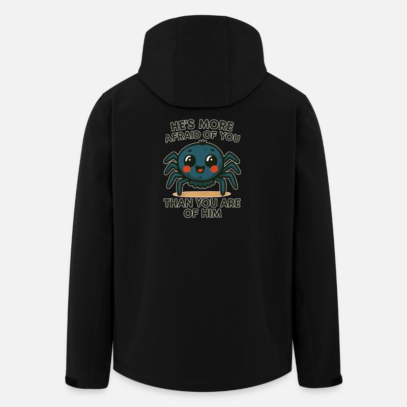 Spinne Niedliche Spinne Karikatur - Recycelte Männer Softshell-Jacke von Stanley/Stella - Schwarz